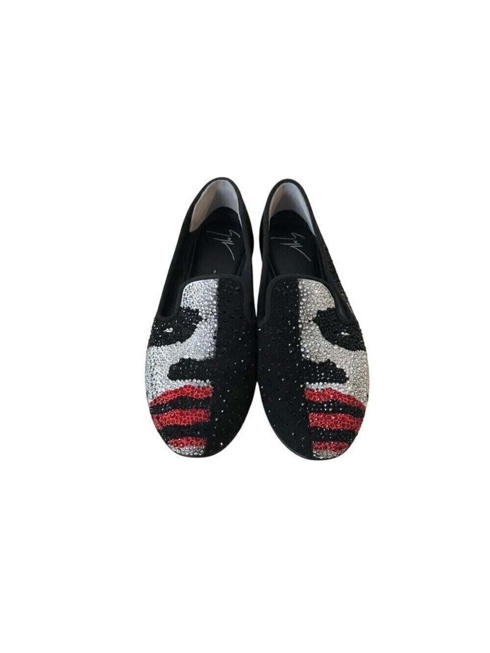 Giuseppe Zanotti Joker Crystal Embellished Loafers Size 36 (US 5.5)
